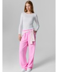Брюки розовый