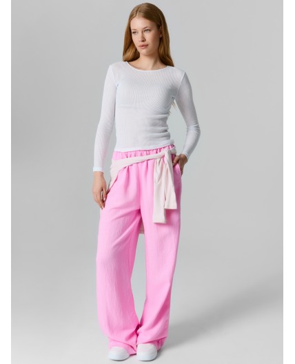 Брюки розовый