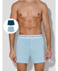Трусы белая полоска на полыни +морская волна
