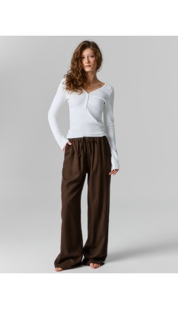 Брюки т.коричневый