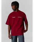 Футболка ACID WASH портвейн +печать