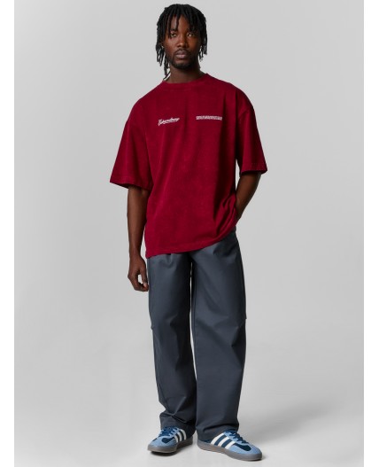 Футболка ACID WASH портвейн +печать