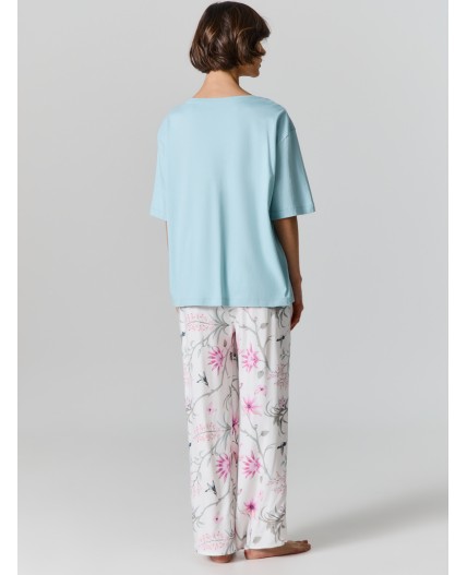 Комплект св.шалфей +цветы на молочном