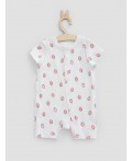 Полукомбинезон клубничка на белом