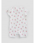 Полукомбинезон клубничка на белом