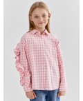 Рубашка розовая клетка