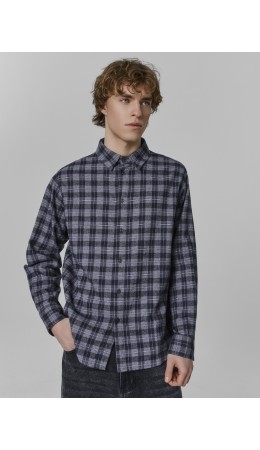 Рубашка серая клетка