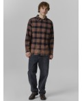 Рубашка коричневая клетка с варкой