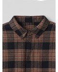 Рубашка коричневая клетка с варкой
