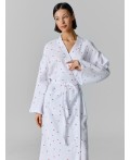 Халат сердечки на белом