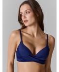 Бюстгальтер купальный т.синий