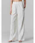 Брюки полоска на св.молочном