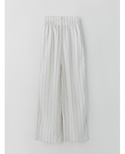 Брюки полоска на св.молочном