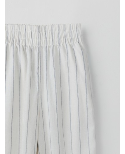 Брюки полоска на св.молочном