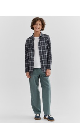 Брюки серо -бирюзовый