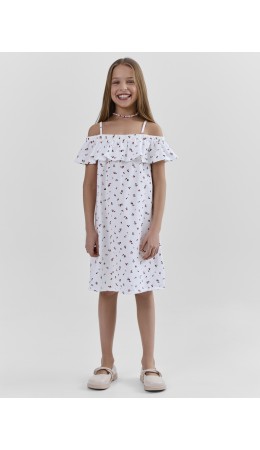 Сарафан вишенки на белом