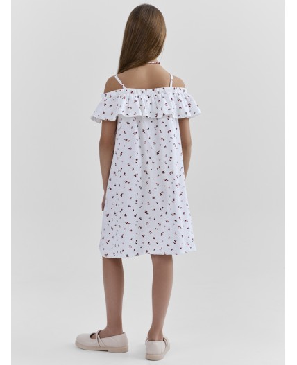 Сарафан вишенки на белом