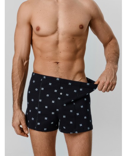 Трусы голубые квадраты