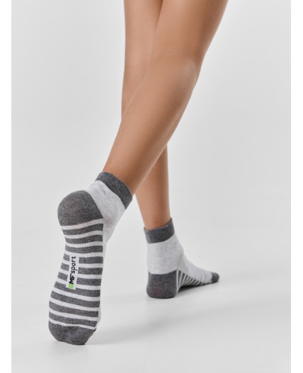 Носки св.серый меланж /т.серый меланж