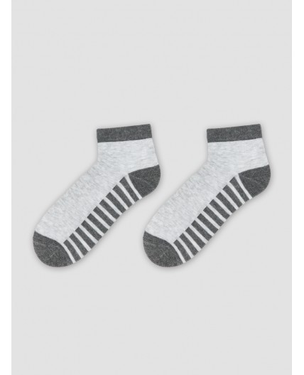 Носки св.серый меланж /т.серый меланж
