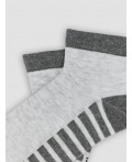 Носки св.серый меланж /т.серый меланж