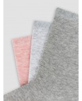 Носки розовый мел. /св.серый мел. /серый мел./