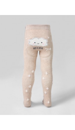 Колготки бежевый меланж