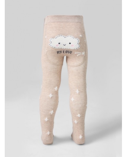 Колготки бежевый меланж