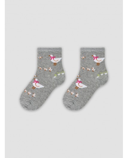 Носки серый меланж