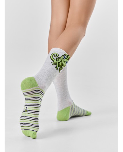 Носки св.серый меланж