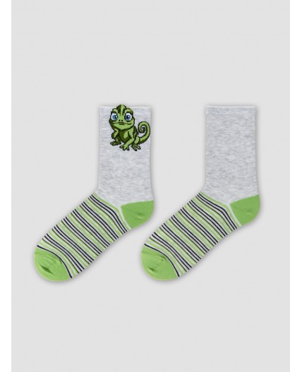 Носки св.серый меланж