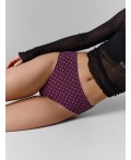 Трусы мелкие цветочки на сливовом