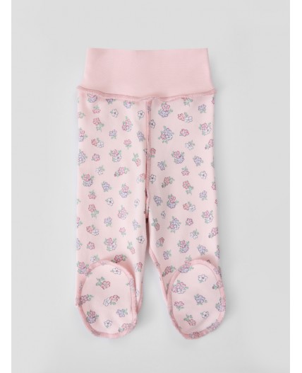 Ползунки котики с цветами на молочном +мята +цветочки на розовом