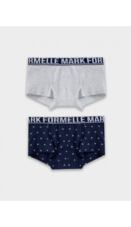 Трусы св.серый меланж+треуг. на море