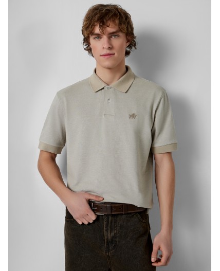 Футболка двухцветный песочный