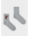 Носки серый меланж