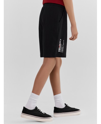 Шорты черный +печать2