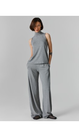 Брюки серый меланж