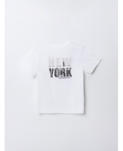 Футболка белый +печать4