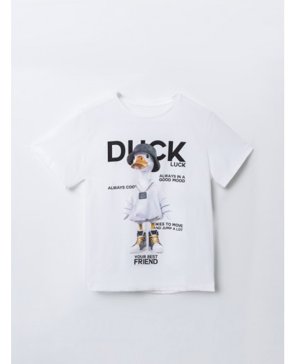 Футболка белый +печать8