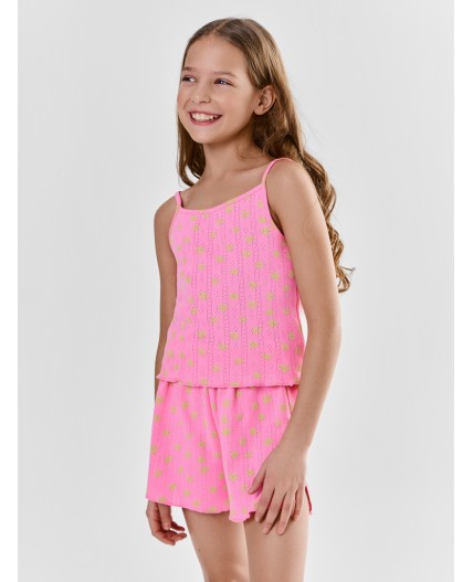 Комплект цветочки на розовом