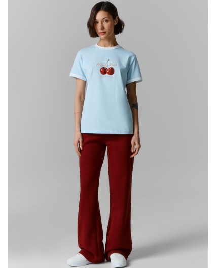 Брюки бордовый