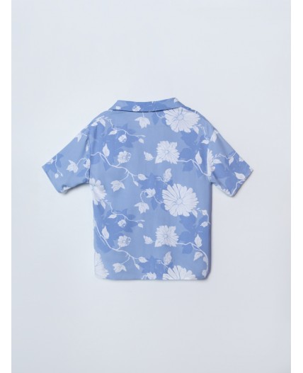 Комплект цветы на св.голубом