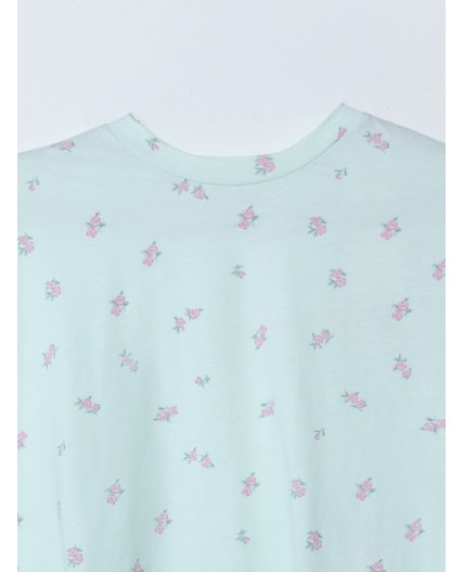 Комплект цветы на мятном