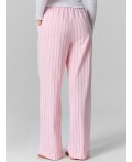 Брюки полоска на розовом