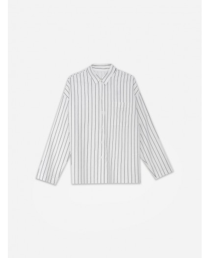 Рубашка полоска на белом