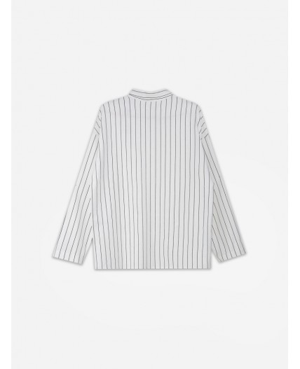 Рубашка полоска на белом