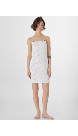 Сорочка красные сердечки