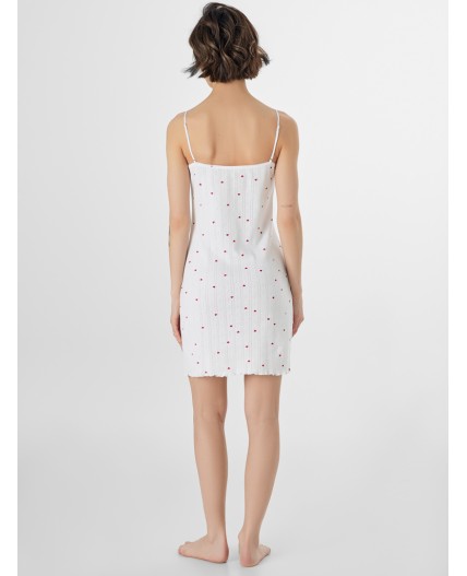 Сорочка красные сердечки