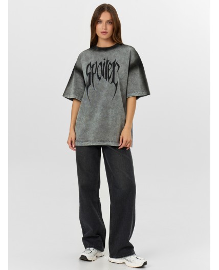 Футболка ACID WASH металлический
